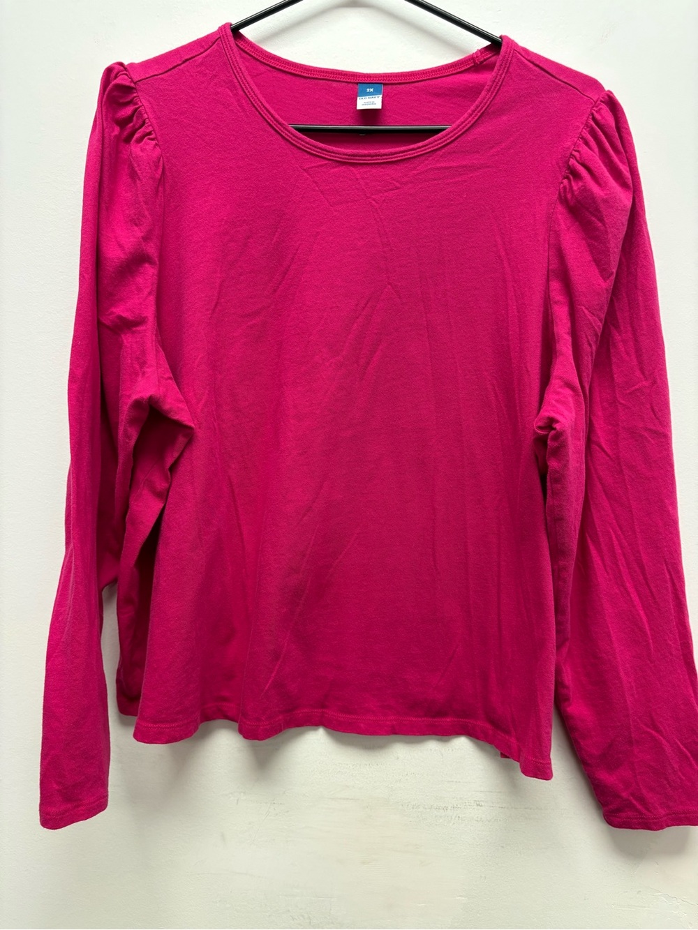 4 For $25 Old Navy Hot Pink Puff Sleeve Top – 2X